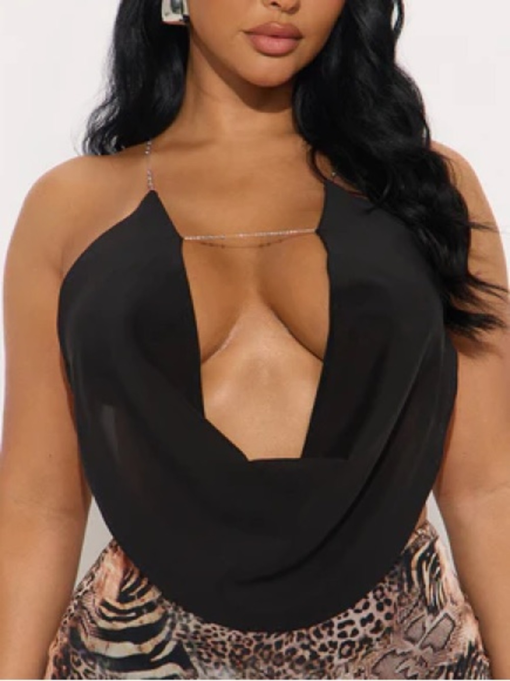 Always a party girl chain strap top
